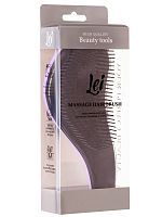 Lei Расческа массажная, тизер с ручкой, фиолетовая 067