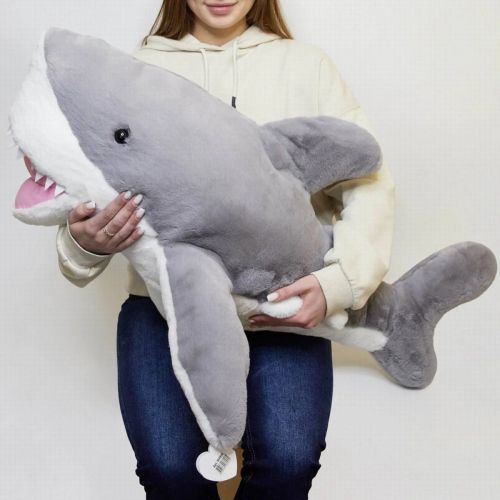 мягкая игрушка abtoys акула серая, 100см фото 3 Мягкая игрушка ABtoys Акула серая, 100см фото 3
