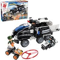 Конструктор Qman серия MineCity Полицейская боевая машинка отражает атаку 517 деталей