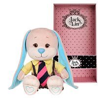 Зайчик Jack&Lin в Желтой Рубашке и Полосатом Галстук 25 см.