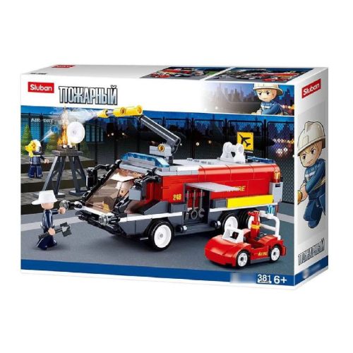 конструктор sluban серия пожарный пожарная машина 381 деталь фото 6 Конструктор Sluban серия Пожарный Пожарная машина 381 деталь фото 6