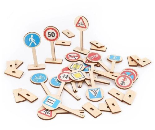 Обучающая игра Десятое королевство Деревянные дорожные знаки 00728 фото 2
