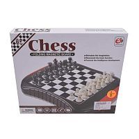 Игра настольная для взрослых: Шахматы, в компл. игр. поле магнит. с лотками 27,5х23,5см, шахматы,кор.