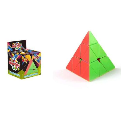 Головоломка Пирамида яркая, выс. 8 см, кор.