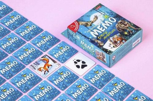 настольная игра hatber мемо 36 карточек следы животных фото 4 Настольная игра Hatber МЕМО 36 карточек Следы животных фото 4