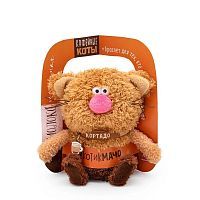 Мягкая игрушка BUDI BASA Кофейные коты. Кот Кортадо Котик мачо 12 см