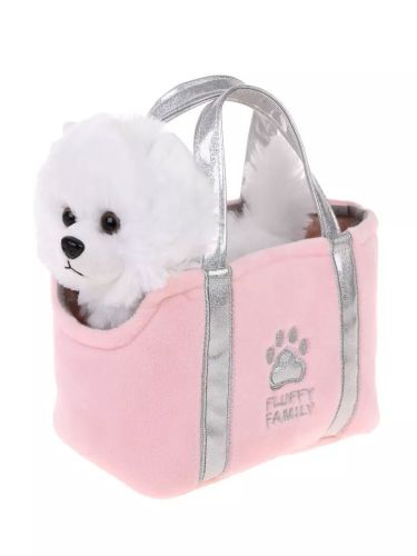 Мягкая игрушка Щенок Шпиц 19 см в сумке Fluffy Family 681932