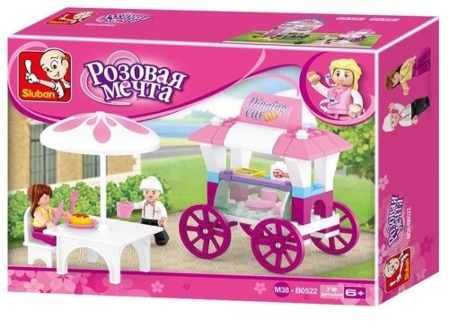 Конструктор Sluban Розовая мечта Летнее кафе 78 деталей фото 3