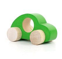 Каталка деревянная "Машинка Томик" Зеленая