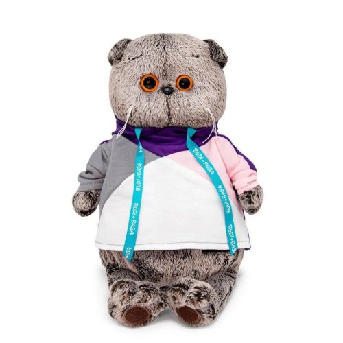 Басик в разноцветной толстовке 22 см