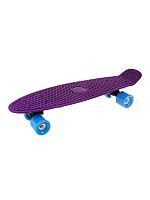 Скейтборд пласт. 55x15 см, PVC колеса без света с пластмассовым креплениям, фиолетовый