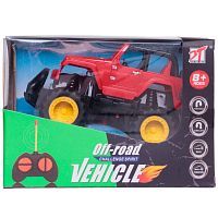 Машинка Junfa Мини-джип радиоуправляемый красный, световые эффекты