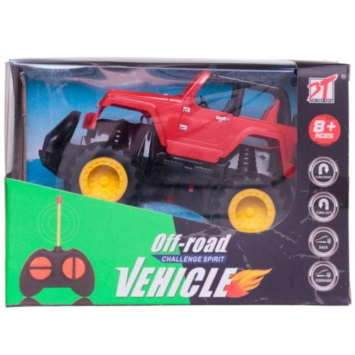 машинка junfa мини-джип радиоуправляемый красный, световые эффекты Машинка Junfa Мини-джип радиоуправляемый красный, световые эффекты