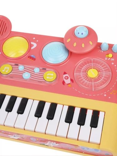 Детский синтезатор 29 клавиш со световыми эффектами  в ассортименте 35178 фото 5