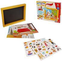Развивающая игра на магнитах 4 сюжета Мой дом с магнит. полем