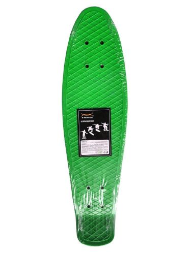 Скейтборд пенниборд X-Match 649103 пластик 65x18 см зелёный фото 4