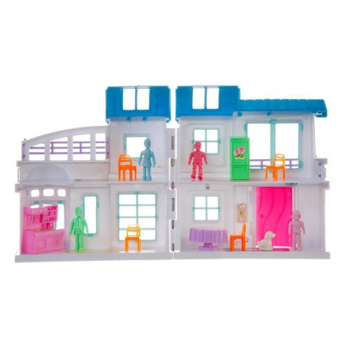 Дом кукольный "Вилла", складной, с фигурками и акссесуарами фото 3