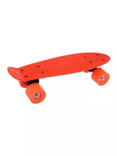 Скейтборд пластиковый 41x12 см оранжевый 636247 фото 2