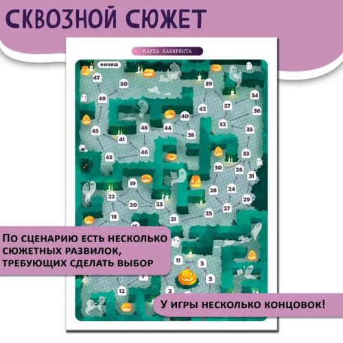 Настольная игра Дрофа-Медиа квест для детей Лабиринт привидений фото 5