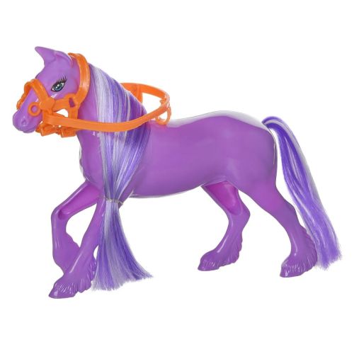 Игровой набор ABtoys Моя лошадка Куколка и фиолетовая лошадка фото 7