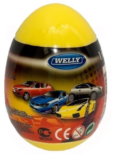 Машинка-сюрприз в яйце Welly масштаб 1:60 металлическая 22A1 в ассортименте