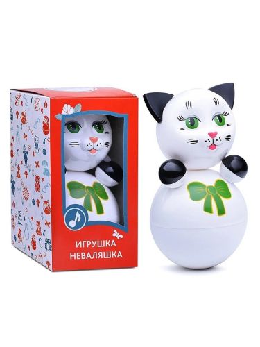Неваляшка Котик 22см