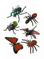Набор 6 фигурок насекомых 9-13 см Q106-6