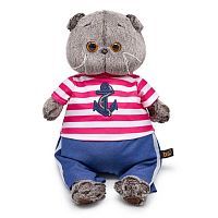 Басик в полосатой футболке с якорем 22 см