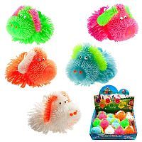 Игрушка-антистресс Junfa Мялка Собачка, световые эффекты, в дисплее 12 шт