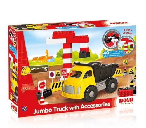набор jumbo самосвал с конструктором 40 деталей Набор Jumbo самосвал с конструктором 40 деталей