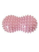 Мяч-ролик массажный двойной Х-Match, 10 см., ПВХ, розовый