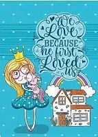 Блокнот Bourgeois Принцесса и единорог 64л линия