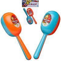 Музыкальный инструмент ABtoys ДоРеМио Весёлый оркестр Маракасы голубой, оранжевый