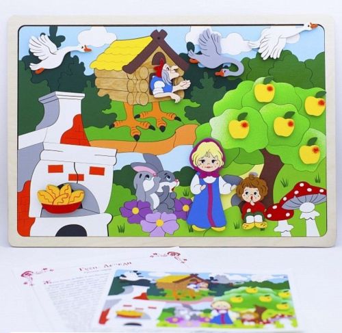 Мозаика-вкладыш Гуси-лебеди, 118 деталей