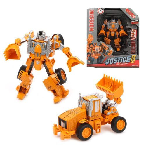 Трансформер, Робот-трактор с ковшом, металл, коробка