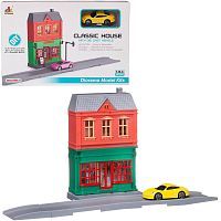 Конструктор JUNFA Городская улица "Почта" с металлической машинкой 1:64