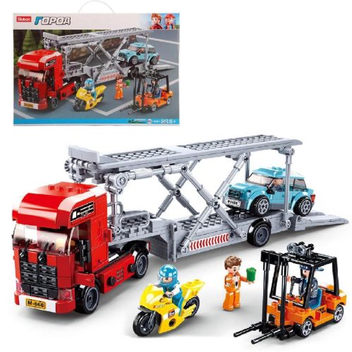 конструктор sluban серия город автовоз 542 детали Конструктор Sluban серия Город Автовоз 542 детали
