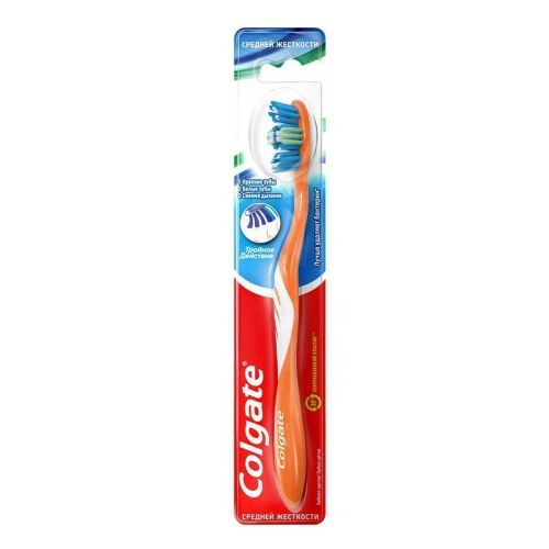 COLGATE Зубная щетка Тройное действие средней жесткости в ассортименте фото 3