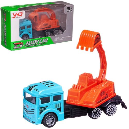 машинка junfa спецтехника подъемный кран инерционная металлическая Машинка Junfa Спецтехника Подъемный кран инерционная металлическая