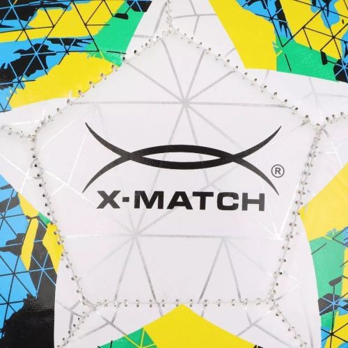 Мяч футбольный X-Match размер 5 покрышка 1 слой 1,6 мм PVC Пятиугольники 56500 фото 3