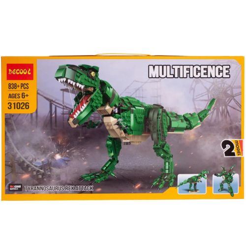 Конструктор Decool Тираннозавр-трансформер 838 деталей фото 6
