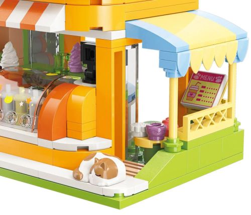 Конструктор Keeppley серия Lovely Street Фреш-бар 315 деталей фото 2