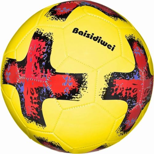 мяч футбольный junfa крест желто-красный 23 см Мяч футбольный Junfa Крест желто-красный 23 см