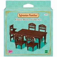 Набор мебели Sylvanian Families Классический коричневый стол 2078