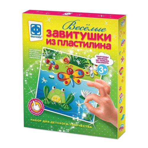 Пластилин Фантазёр Веселые завитушки из пластилина - Набор №4 (447104)