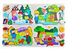 Мозаика-вкладыш Четыре сезона, 102 дет.