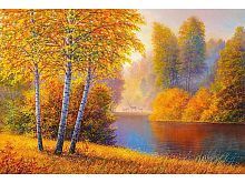 Алмазная мозаика Золотая осень, 30х40 см, 30 цв., полн. заполнение, с подр.