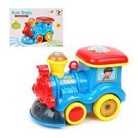 Паровозик э/ф, свет, звук, бат.AA*3 шт. в компл.не вх., кор.
